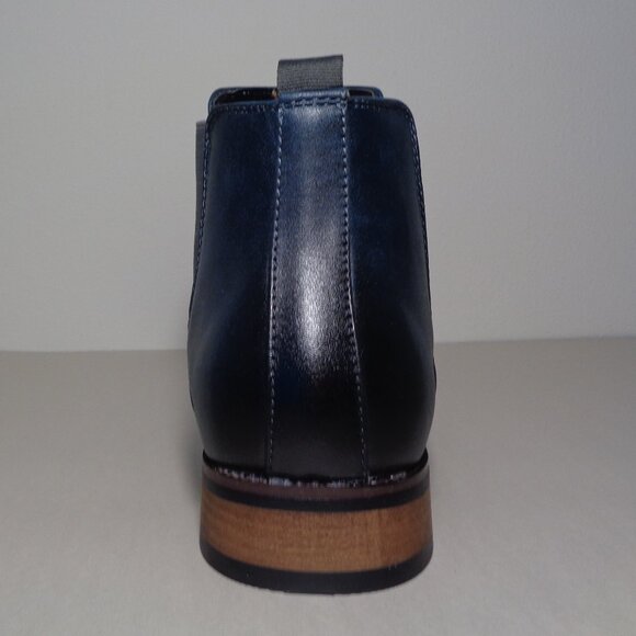 Vance Co. Size 8 Wide / LANDON / Navy / Chelsea Dress Boots / New Men\'s Shoes main image 8